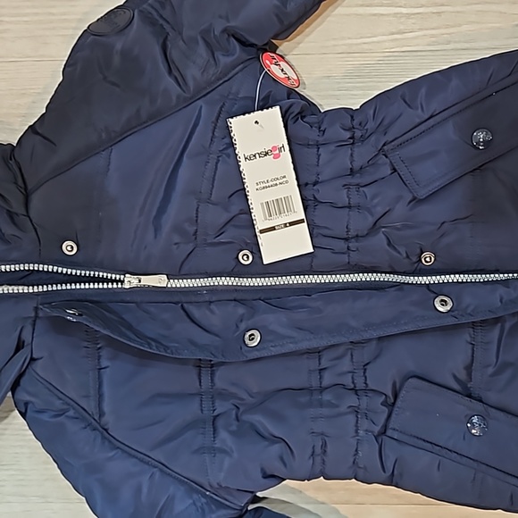 Kenzie Girl Faux Fur Zip Up Jacket Size 4 Brand New With Tags - Picture 4 of 6